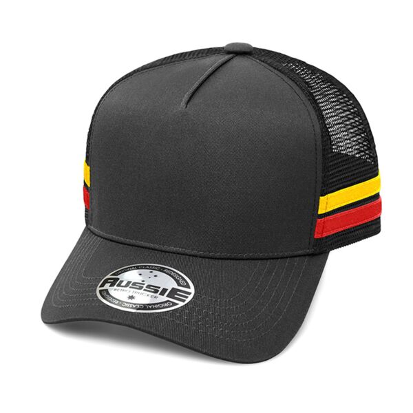 AH456 A-Frame Striped Trucker Cap Thumbnail
