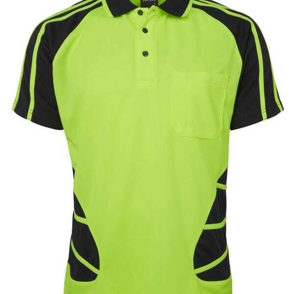 JB's wear 6HSP Men's JB's Hi Vis S/S Spider Polo 6HSP Hi Vis S/S Spider 6HSP Men's JB's Hi Vis S/S Spider Polo Thumbnail